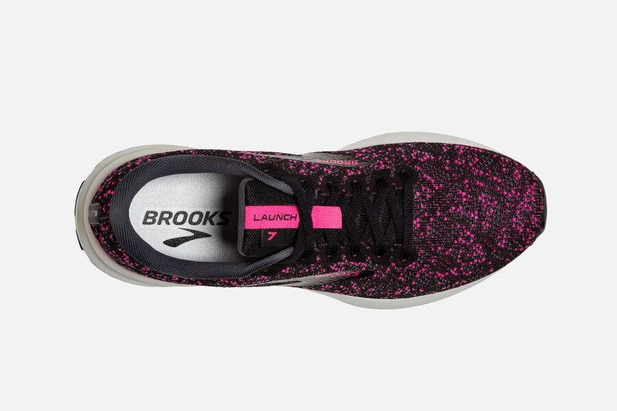 Brooks Launch 7 Road Running Shoes - Womens - Black/Red - HC7268491